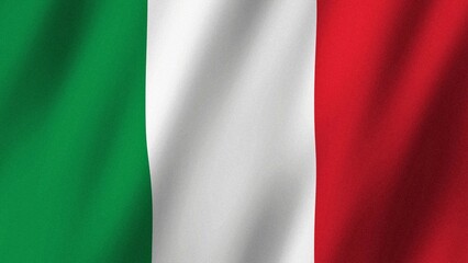 Obraz premium Italy flag waving in the wind. Flag of Italy images