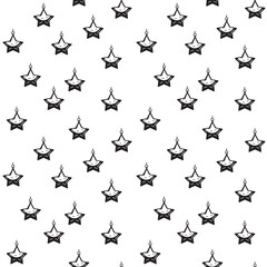 vector black and white stars on a white background