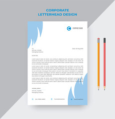 Corporate Letterhead Design Template 