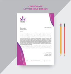 Corporate Letterhead Design Template 