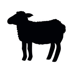 sheep silhouette icon