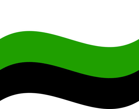 Neutrois Pride Flag in shape. LGBT flag.