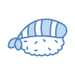 Nigiri icon isolate white background vector stock illustration.