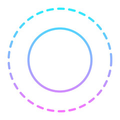Naklejka premium Rounded Selection Icon