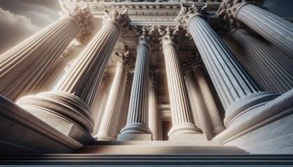 Pillars of the Supreme Court - obrazy, fototapety, plakaty