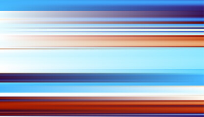 Fototapeta premium Abstract defocused horizontal background with horizontal smooth blurred lines. Vector texture