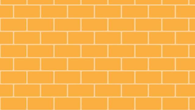 brick wall animation.  move up