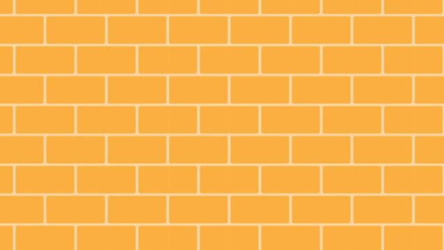 brick wall animation.  move sideways