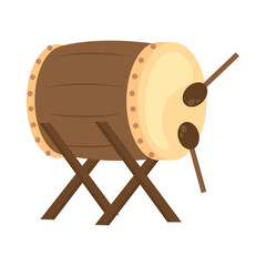 drum with drums sticks