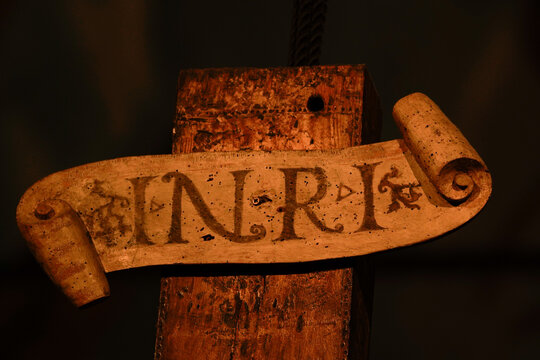 The initialism INRI represents the Latin inscription IESVS NAZARENVS REX IVD&AElig;ORVM (Iesus Nazarenus, Rex Iudaeorum), which in English translates to "Jesus the Nazarene, King of the Jews"