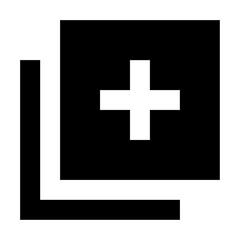 Obraz premium library add icon