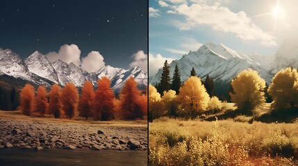 Long-term time-lapse of a specific location across seasons