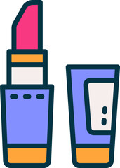 lipstick icon. vector filled color icon for your website, mobile, presentation, and logo design.