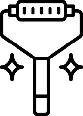 face roller icon. vector line icon for your website, mobile, presentation, and logo design.