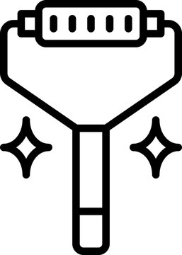 recommend clip art: face roller icon. vector line icon for your website, mobile, presentation, and logo design.