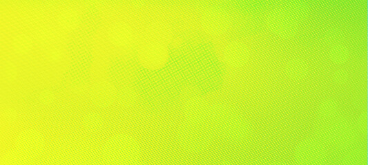 Green widescreen bokeh background banner, with copy space for text or your images