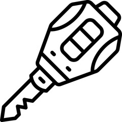 car key icon. vector line icon for your website, mobile, presentation, and logo design.