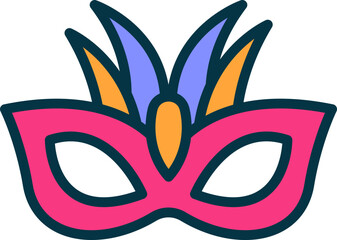 eye mask icon. vector filled color icon for your website, mobile, presentation, and logo design.