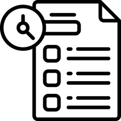 Fototapeta premium task icon. vector line icon for your website, mobile, presentation, and logo design.