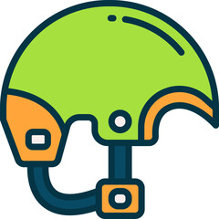 helmet icon. vector filled color icon for your website, mobile, presentation, and logo design.