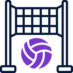volleyball icon. vector dual tone icon for your website, mobile, presentation, and logo design.