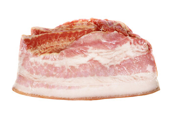 Bacon isolated on white background, clipping path
