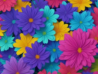 Obraz premium flowers close-up, photo for 3D wallpaper