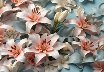 flowers close-up, photo for 3D wallpaper