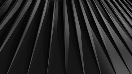 3d Abstract black background. Low poly triangle. 3d rendering