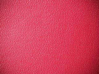 Red leather chest bag case with handle isolated on background