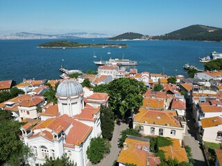 Naklejka na ściany i meble Princes' Islands Istanbul - aerial shot.
