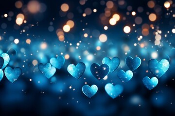 Backdrop with cream bokeh for Valentine's Day. Background with selective focus and copy space