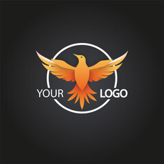 Obraz premium logo illustration of an eagle