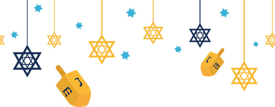 hanukkah frame illustration