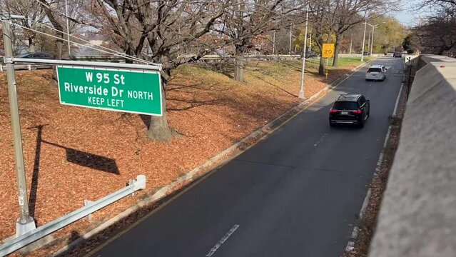 Time Lapse West 95th street EXIT - Henry Hudson Parkway (West Side Highway) in Manhattan