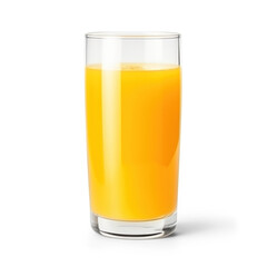 glass of fresh orange juice isolate 