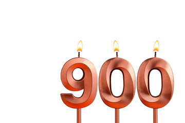 Number of followers or likes - Candle number 900