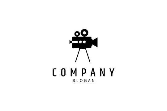 Film video camera icon vector illustration logo design