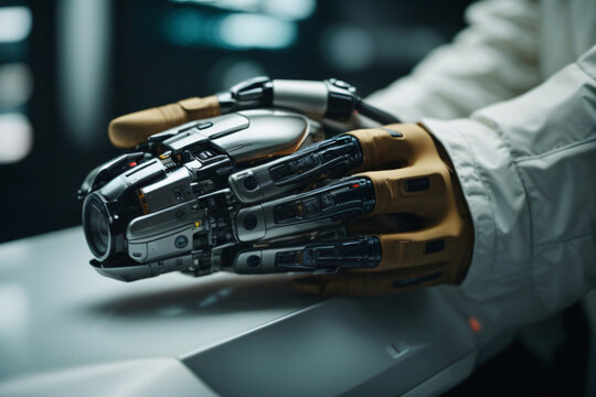 Bionic Hand in a futuristic theme