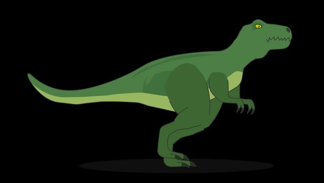 tyrannosaurus rex dinosaur walking animation