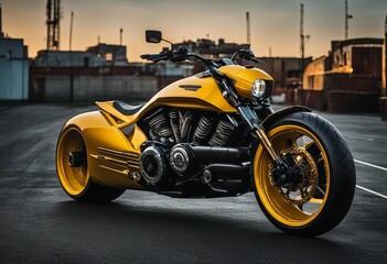 Beautiful modern motorcycle concept bike