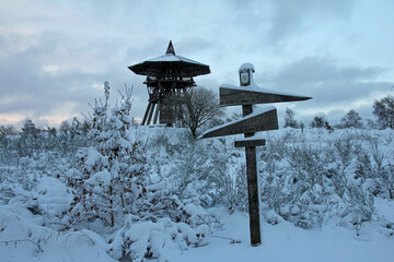 eggeturm auf der velmerstot im November 2023 nach der Brandstiftung