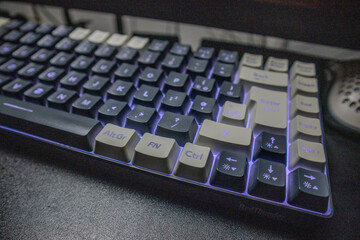 Wireless Illuminated Keyboard for Computers - Modern and Sleek Design with Backlit Keys in Low Light