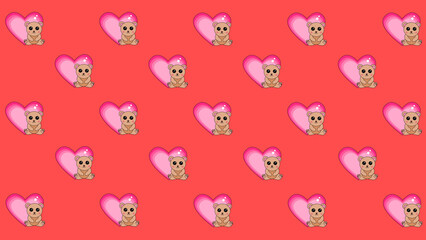 seamless valentine pattern