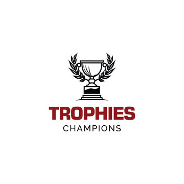 Trophy and awards vector image.Thropy logo