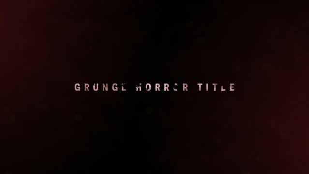 Dark Grungy Cinematic Horror Title 