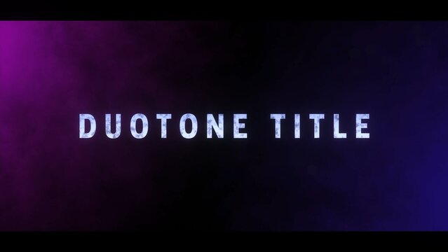 Colorful Duotone Cinematic Trailer Title