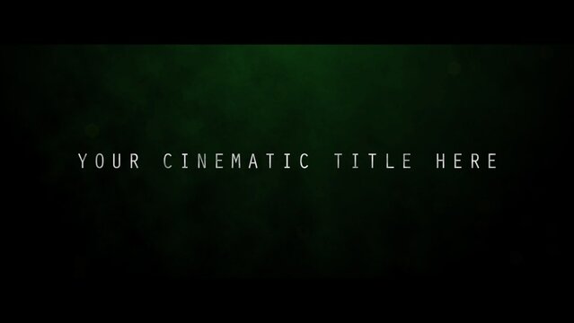 Mysterious Cinematic Bars Text Title Intro