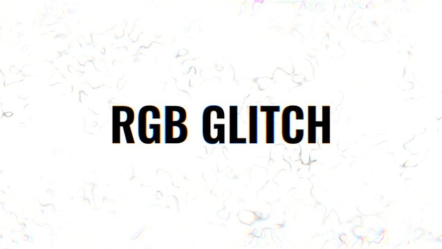 Epic RGB Glitch Text Title Intro