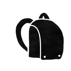 黒いランドセルのスタンプ